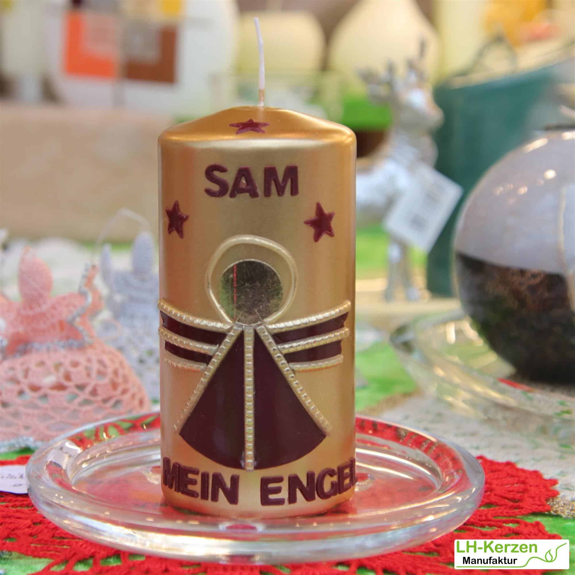 Kerzenbeschriftung Beschriftete Kerze